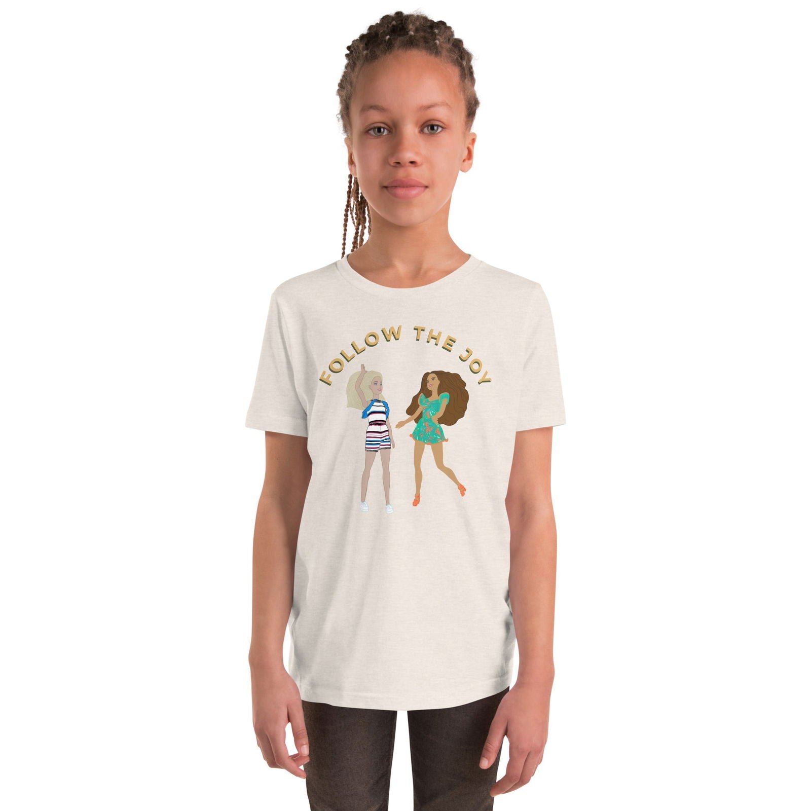 Follow the Joy Youth Barbie Inspired Short Sleeve T-Shirt - Purposeful Dreamer 