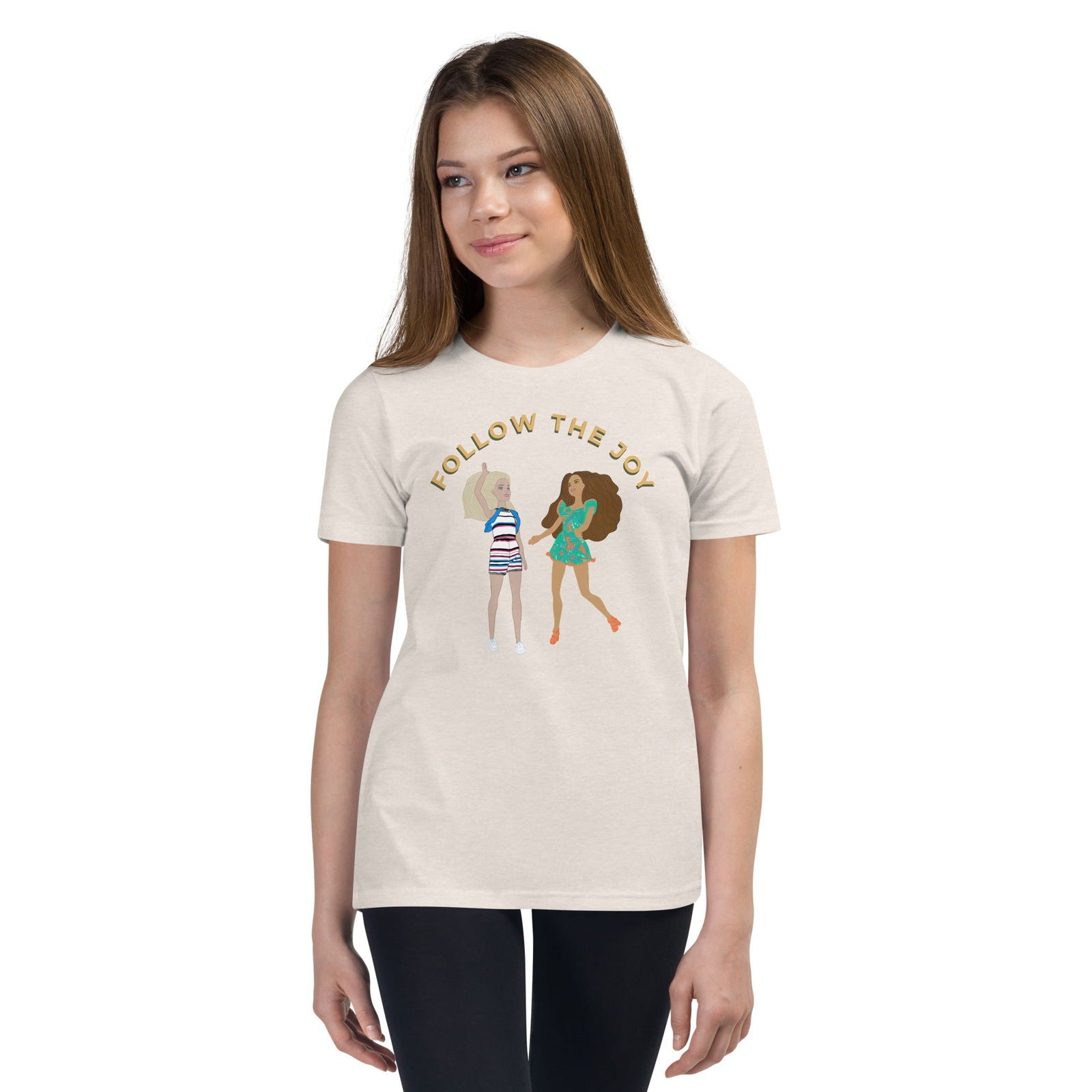 Follow the Joy Youth Barbie Inspired Short Sleeve T-Shirt - Purposeful Dreamer 