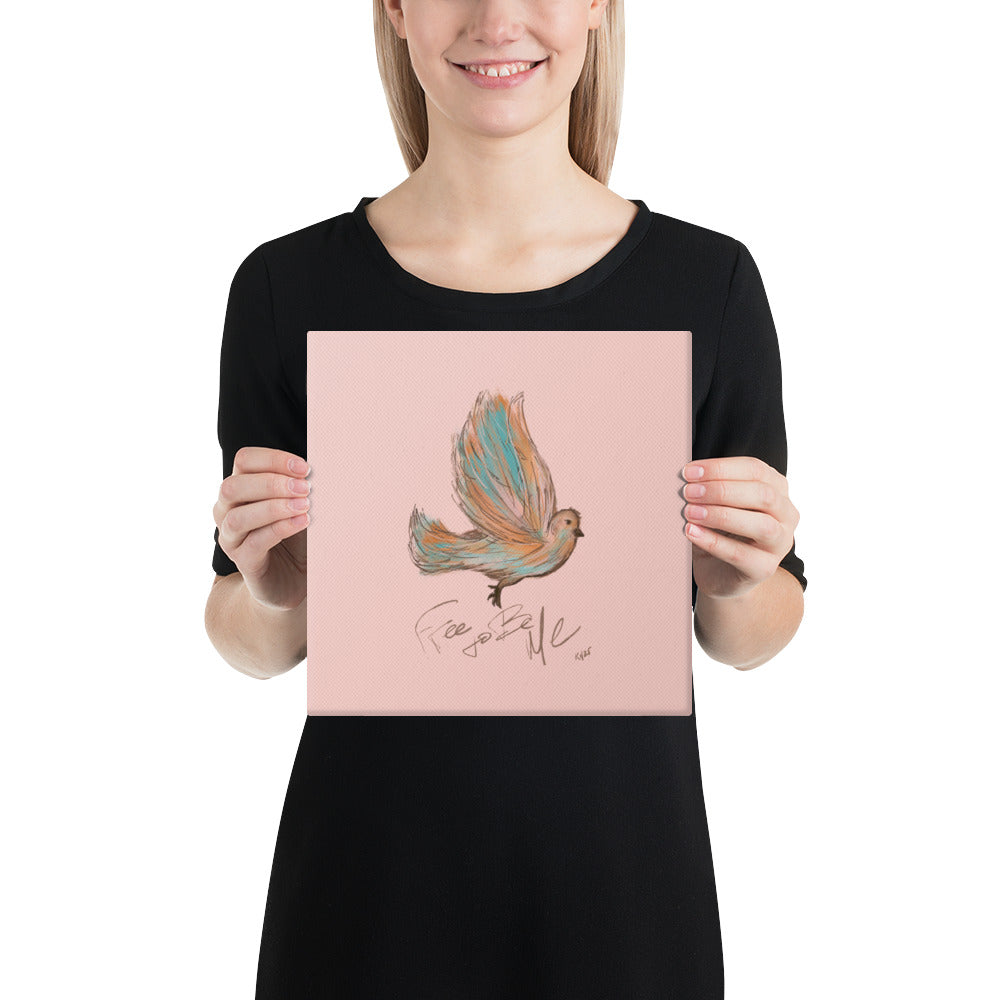 Free to be Me Bird Canvas Print - Purposeful Dreamer 