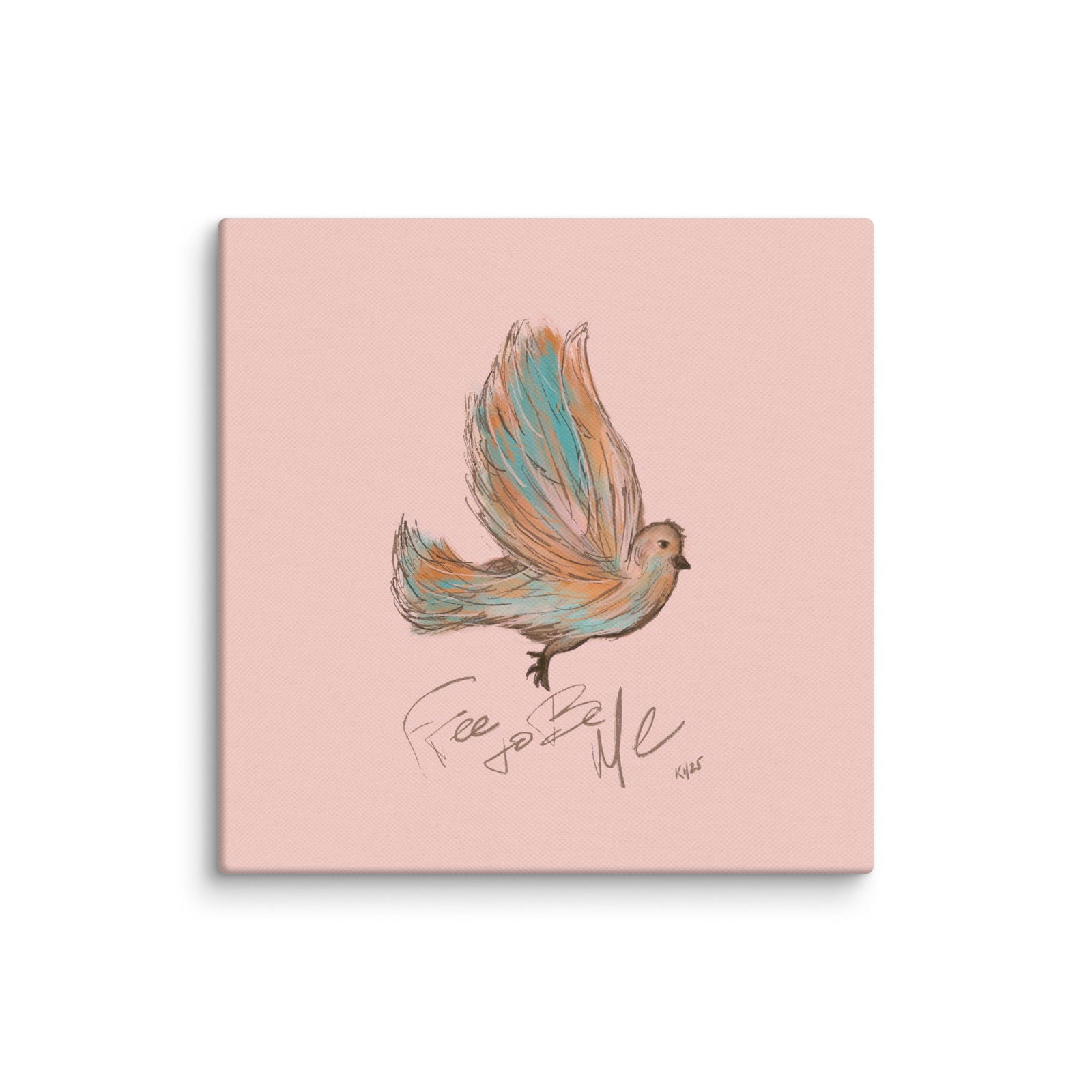 Free to be Me Bird Canvas Print - Purposeful Dreamer 