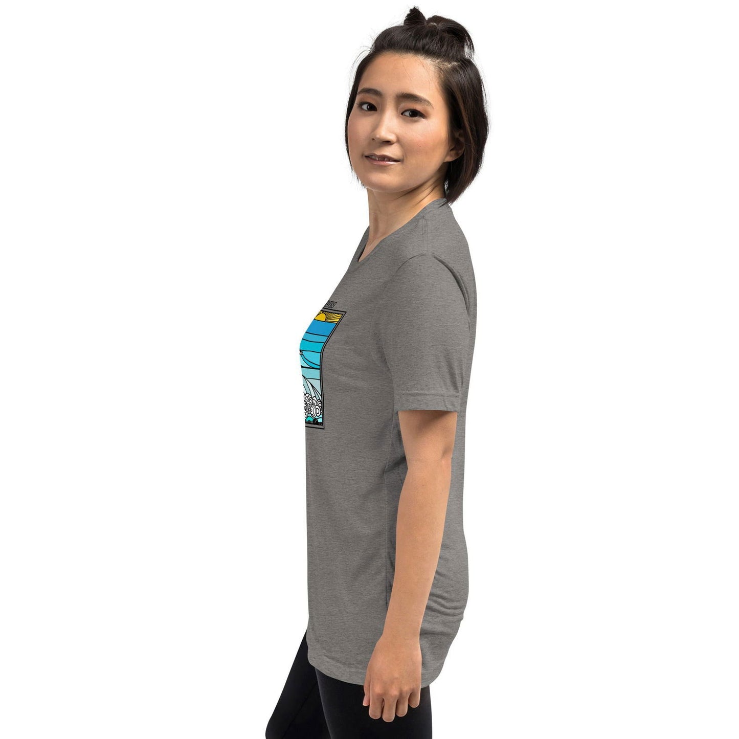 Go with the Waves Short sleeve t-shirt - Purposeful Dreamer 