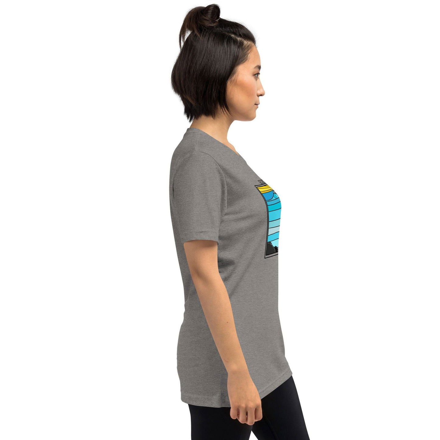 Go with the Waves Short sleeve t-shirt - Purposeful Dreamer 