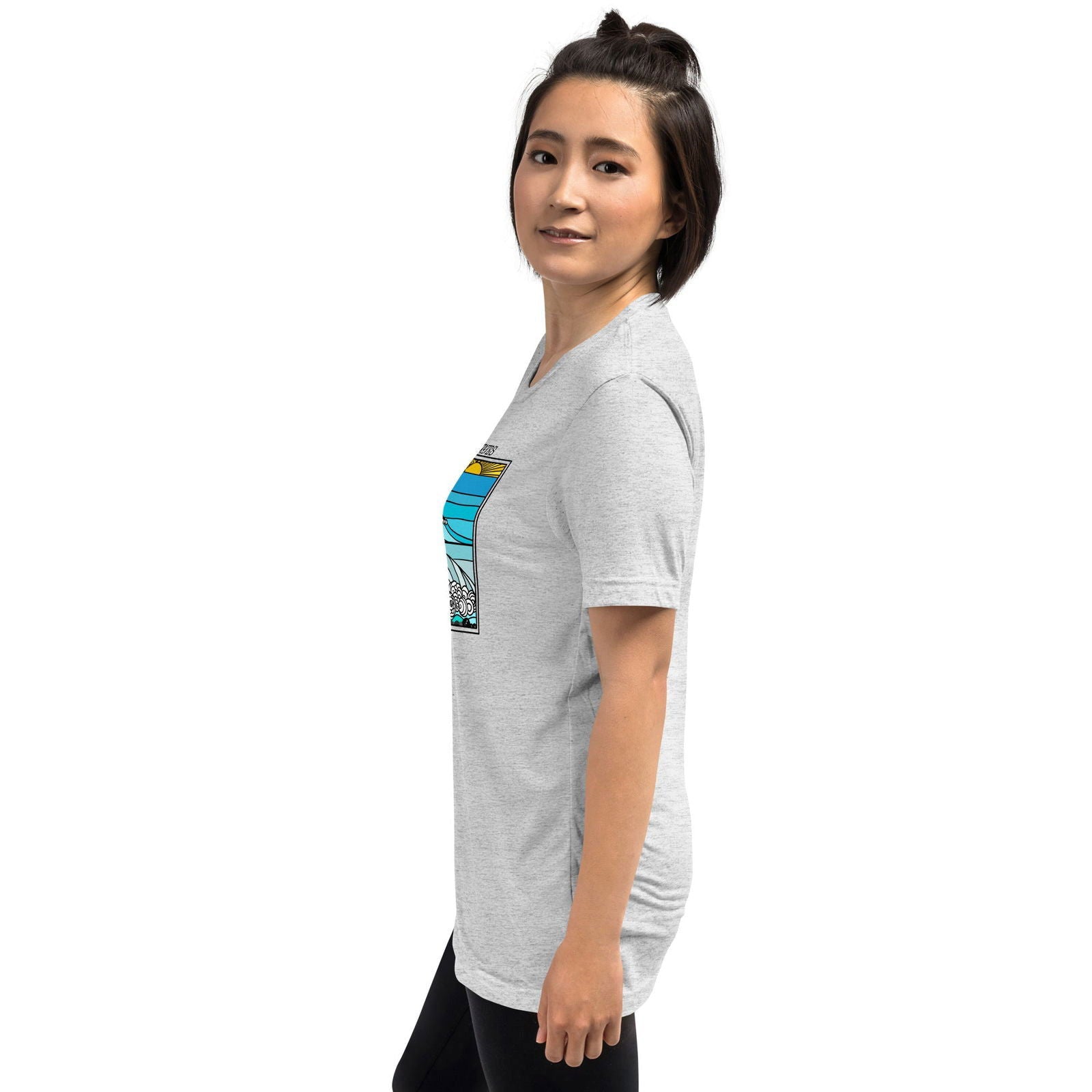 Go with the Waves Short sleeve t-shirt - Purposeful Dreamer 