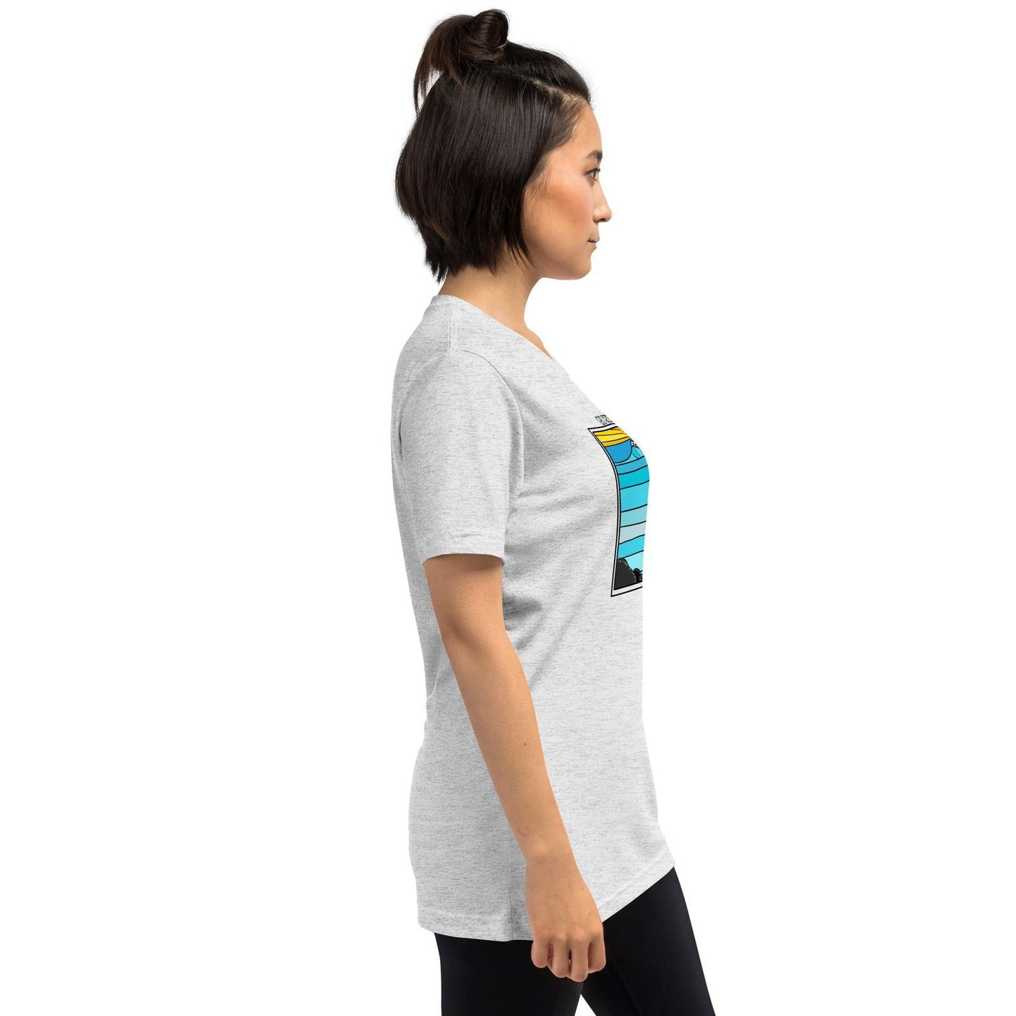 Go with the Waves Short sleeve t-shirt - Purposeful Dreamer 