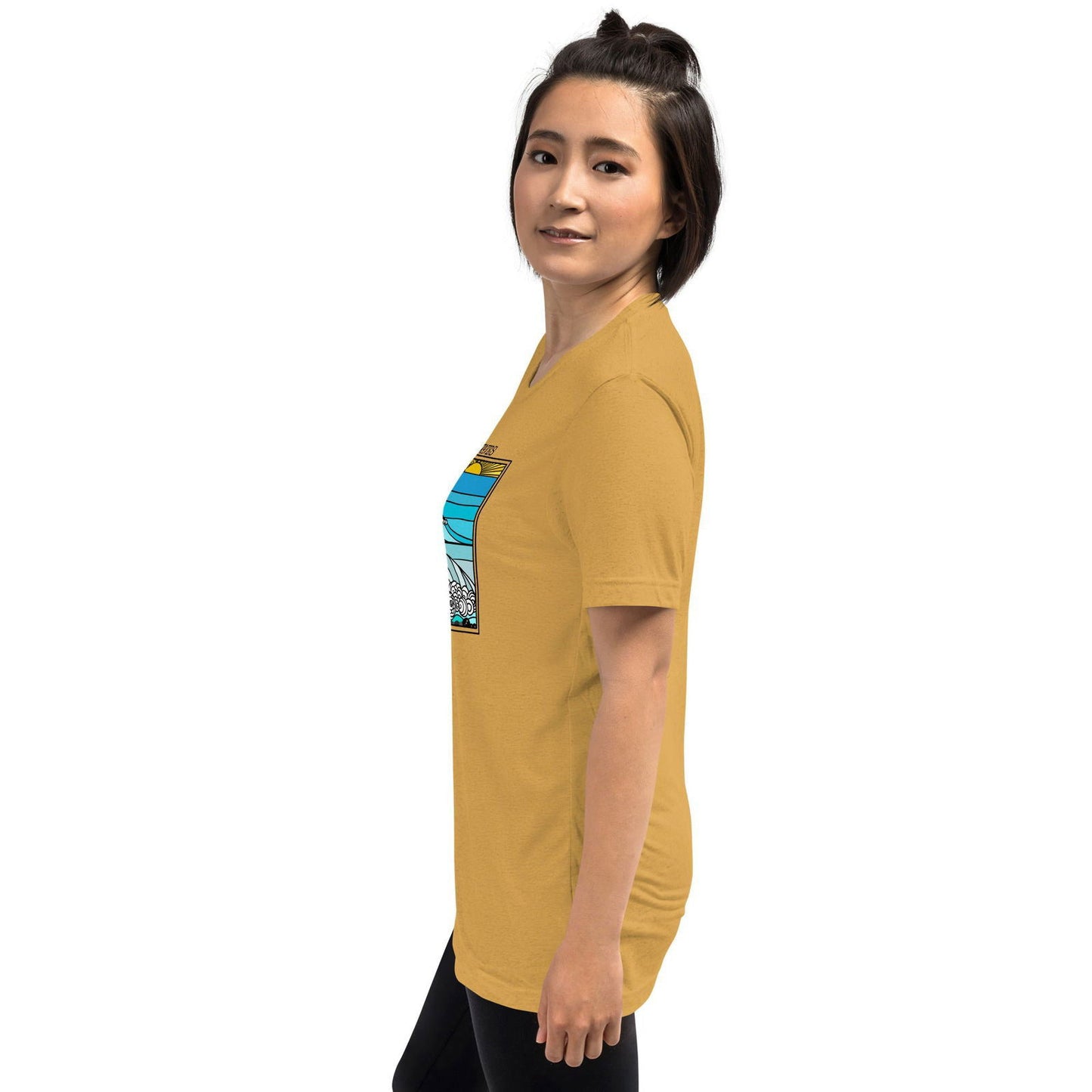 Go with the Waves Short sleeve t-shirt - Purposeful Dreamer 