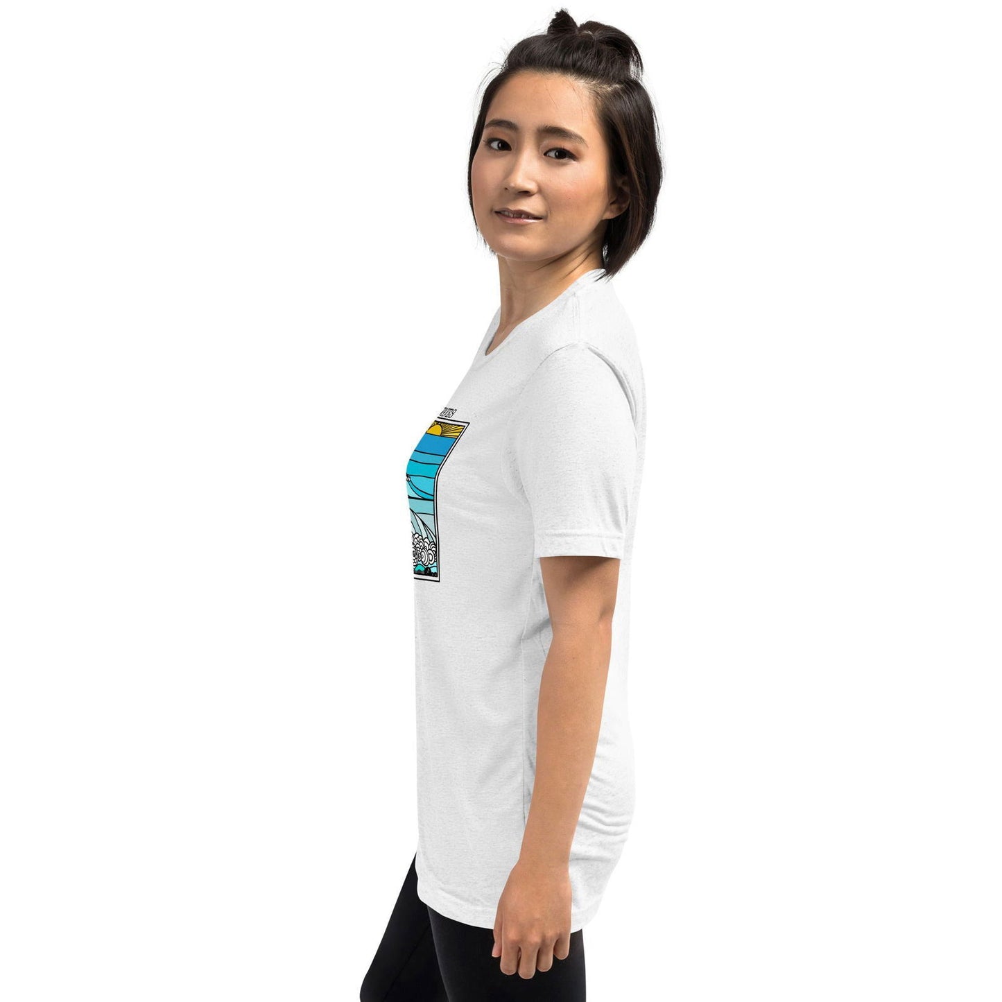 Go with the Waves Short sleeve t-shirt - Purposeful Dreamer 