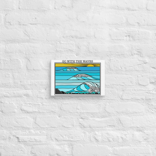 Go with the Waves Wall Art Canvas - Purposeful Dreamer 