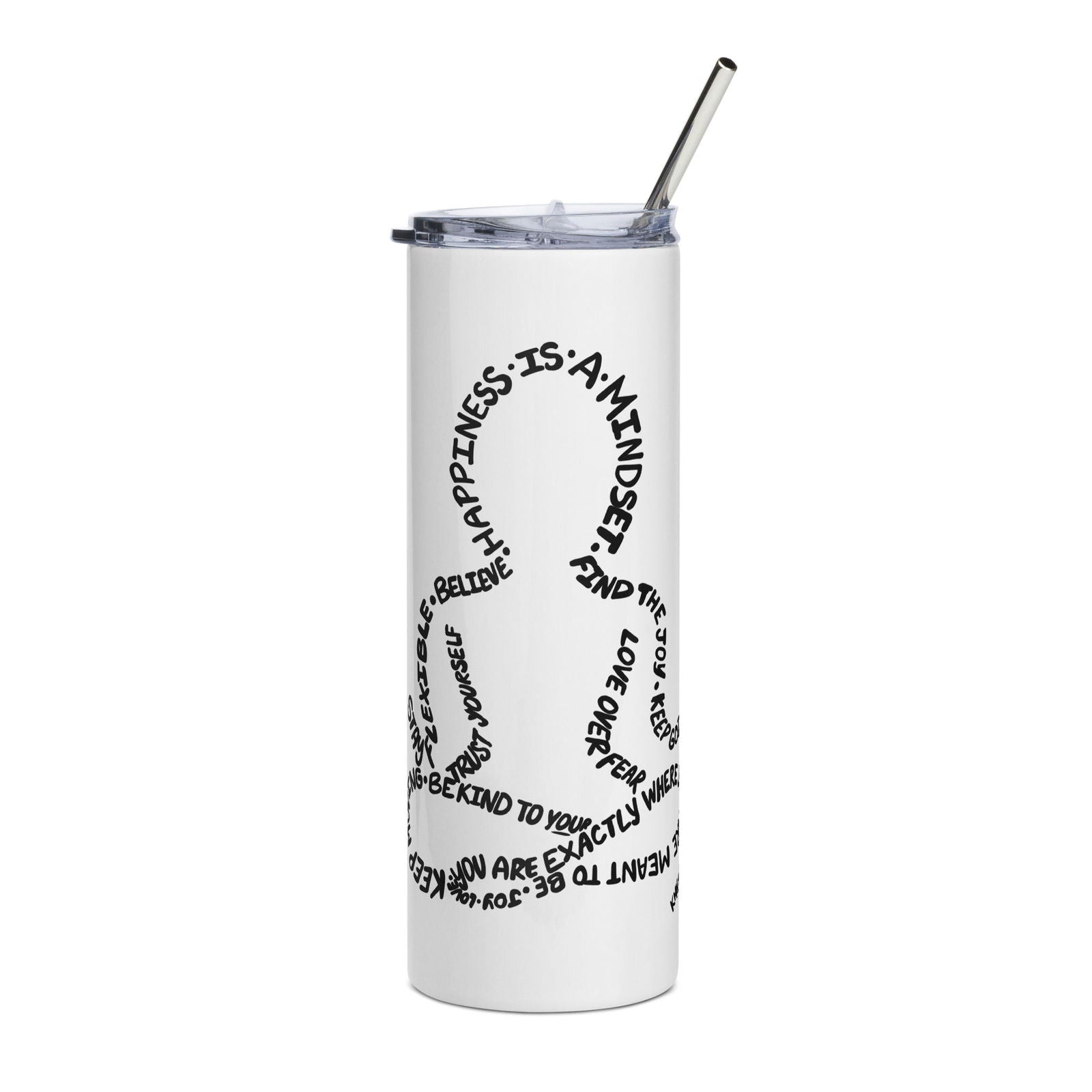 Inspiring Self Stainless steel tumbler - Purposeful Dreamer 