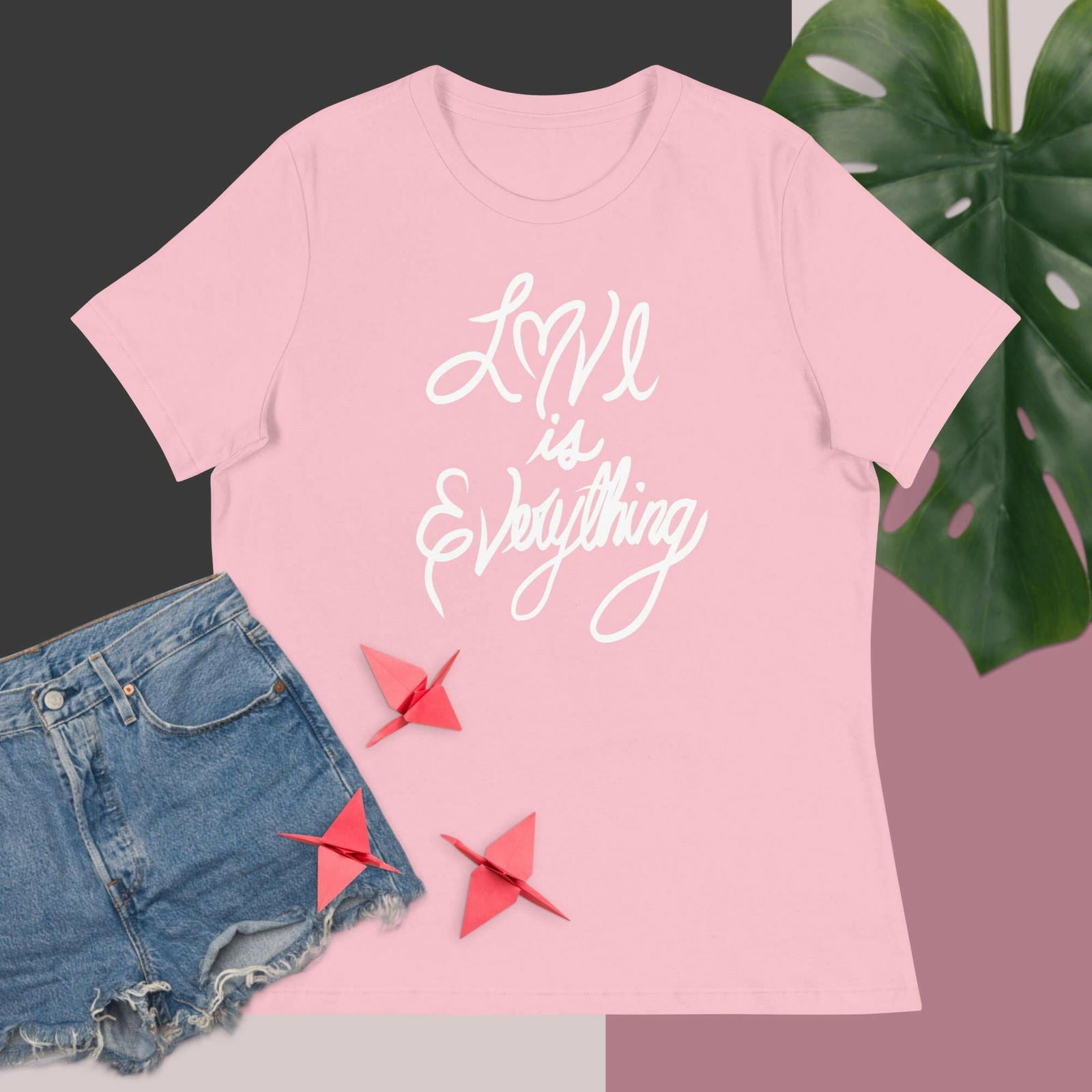 LOVE IS EVERYTHING Women's Bella Canvas Relaxed T-Shirt - Purposeful Dreamer 