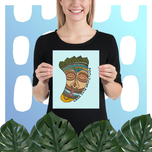 Lean Into Gratitude Poster Print - Purposeful Dreamer 