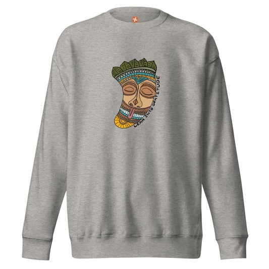 Lean into Gratitude Unisex Premium Sweatshirt - Purposeful Dreamer 