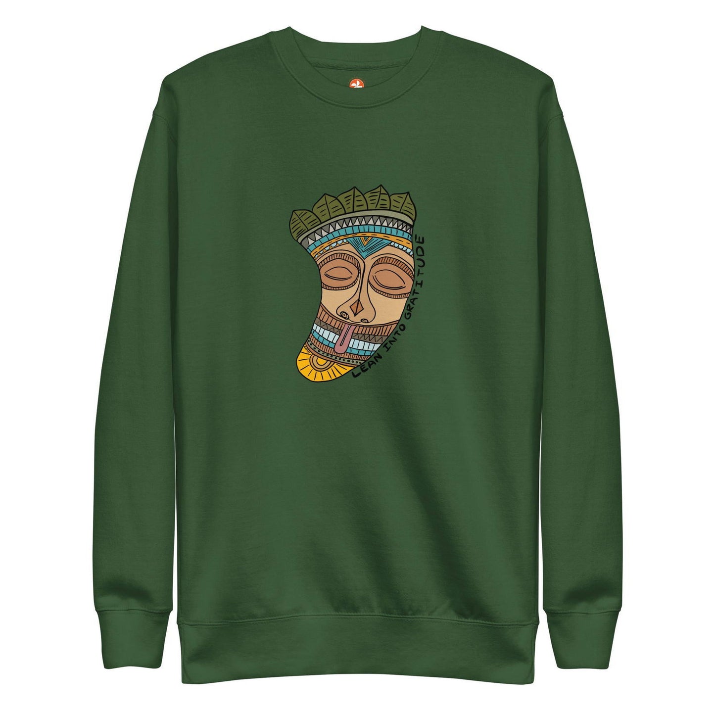 Lean into Gratitude Unisex Premium Sweatshirt - Purposeful Dreamer 