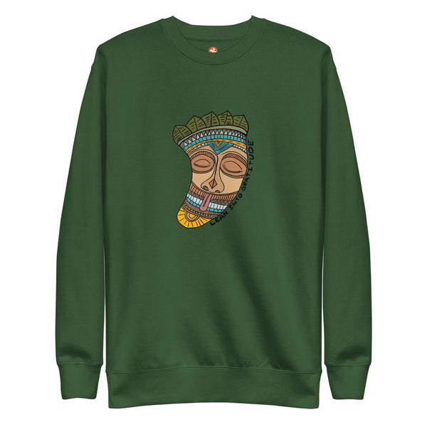 Lean into Gratitude Unisex Premium Sweatshirt - Purposeful Dreamer 