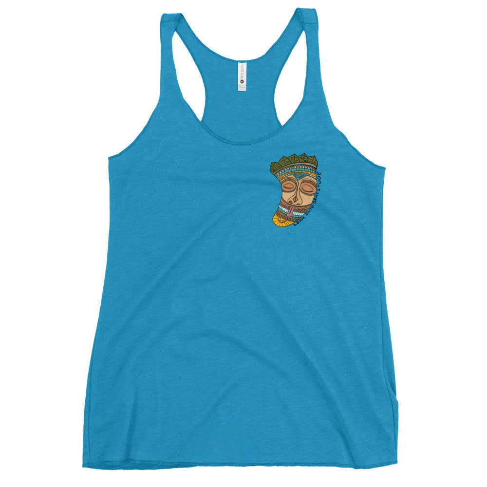 Lean into Gratitude Women's Racerback Tank - Purposeful Dreamer 