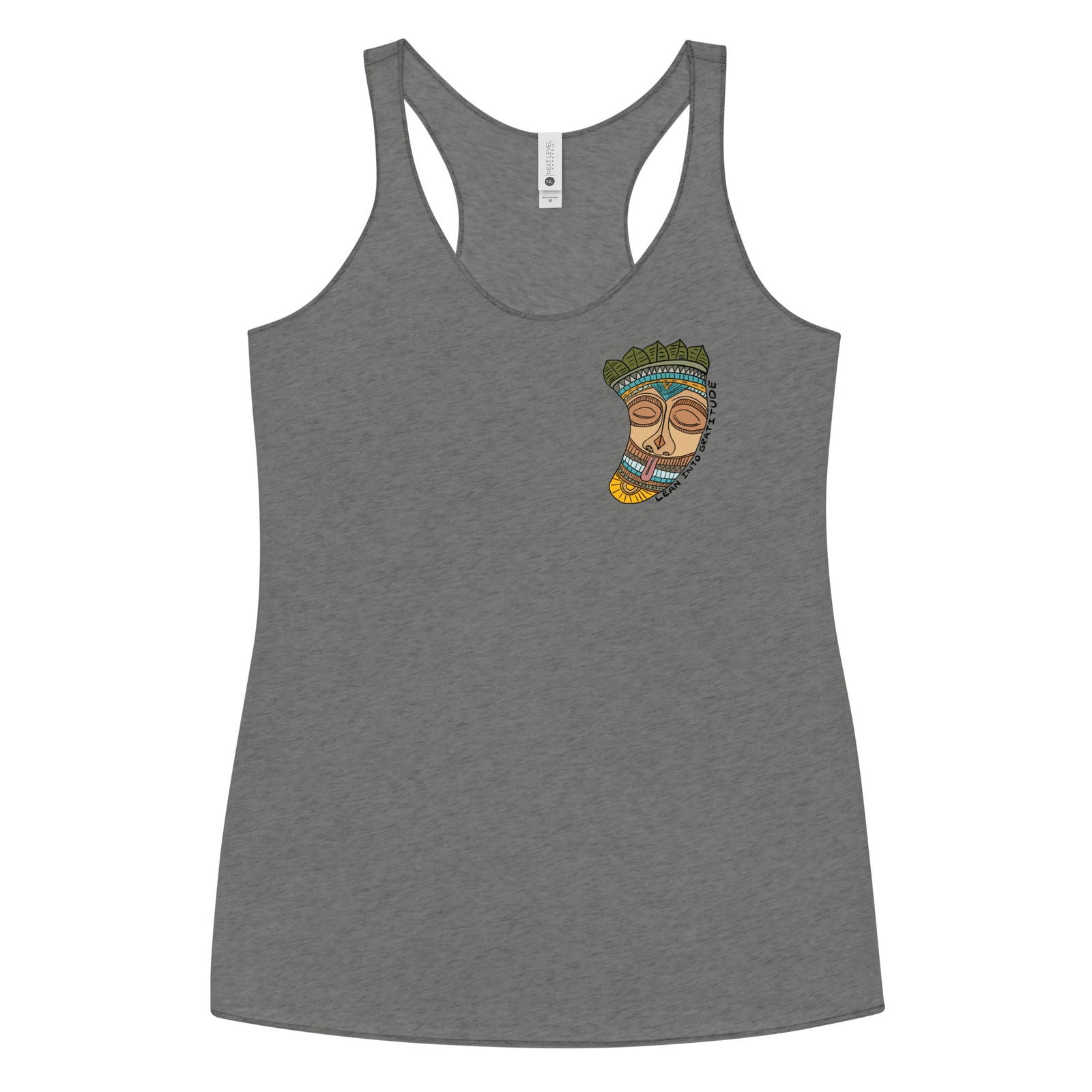 Lean into Gratitude Women's Racerback Tank - Purposeful Dreamer 