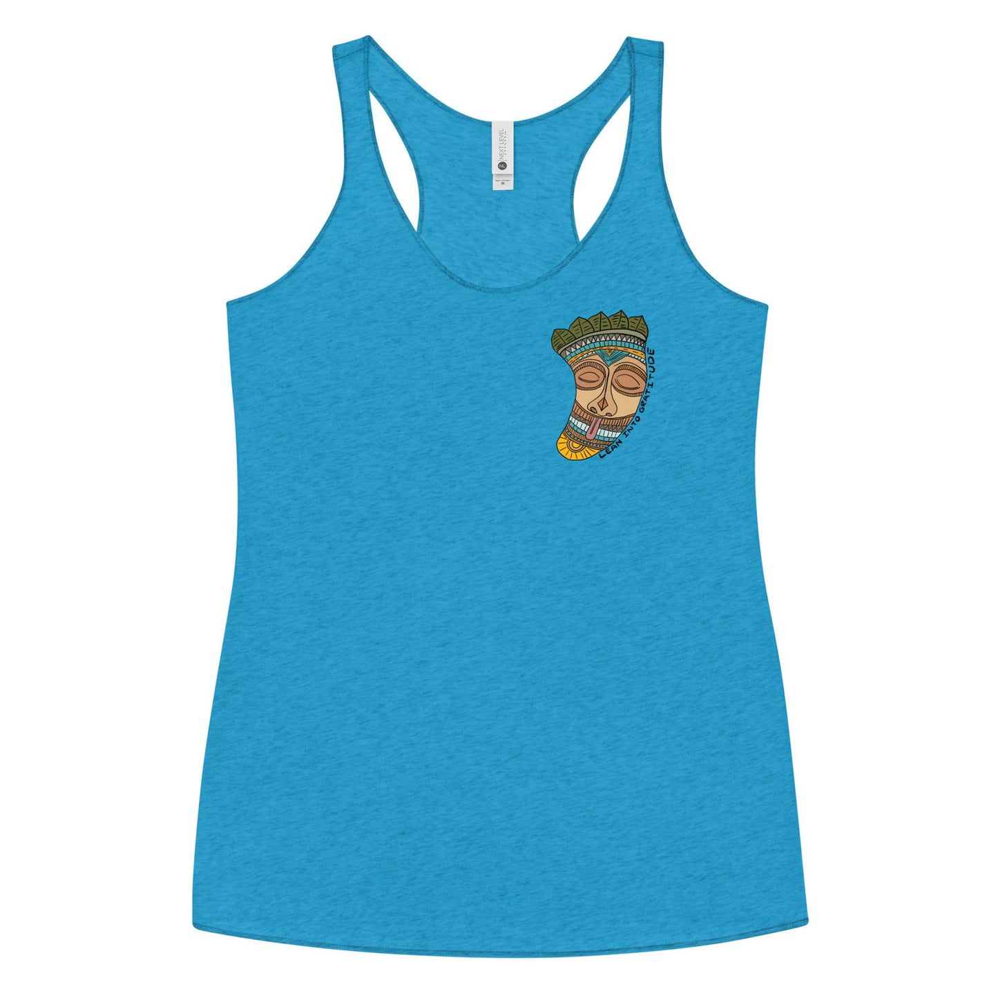 Lean into Gratitude Women's Racerback Tank - Purposeful Dreamer 