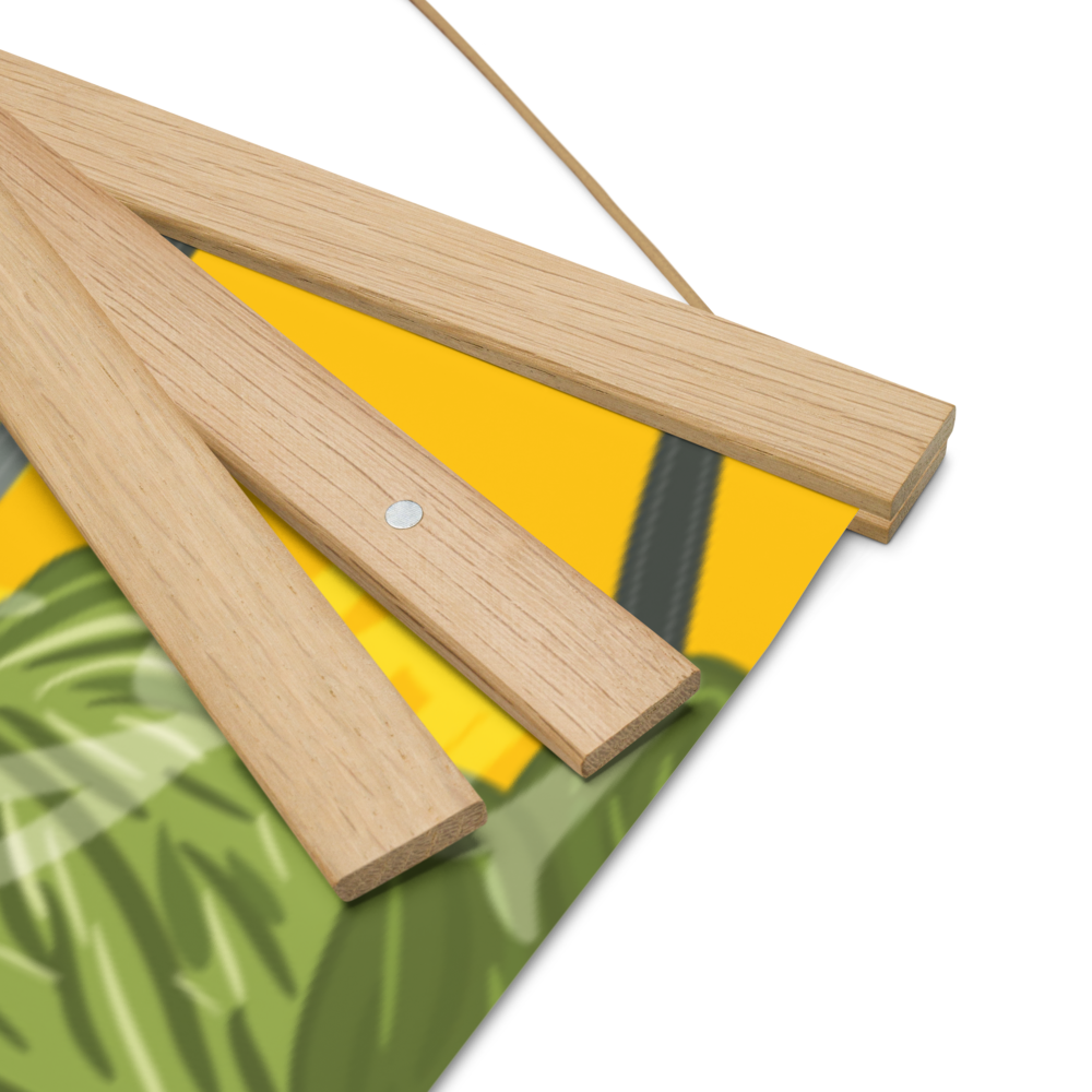Let Life Move You Plant Poster with hangers - Purposeful Dreamer 
