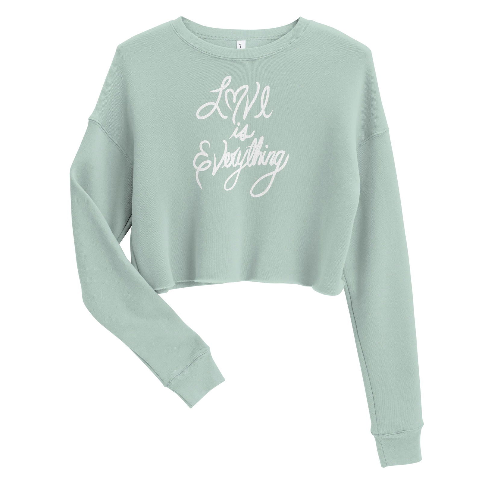 Love is Everything Crop Sweatshirt - Purposeful Dreamer 