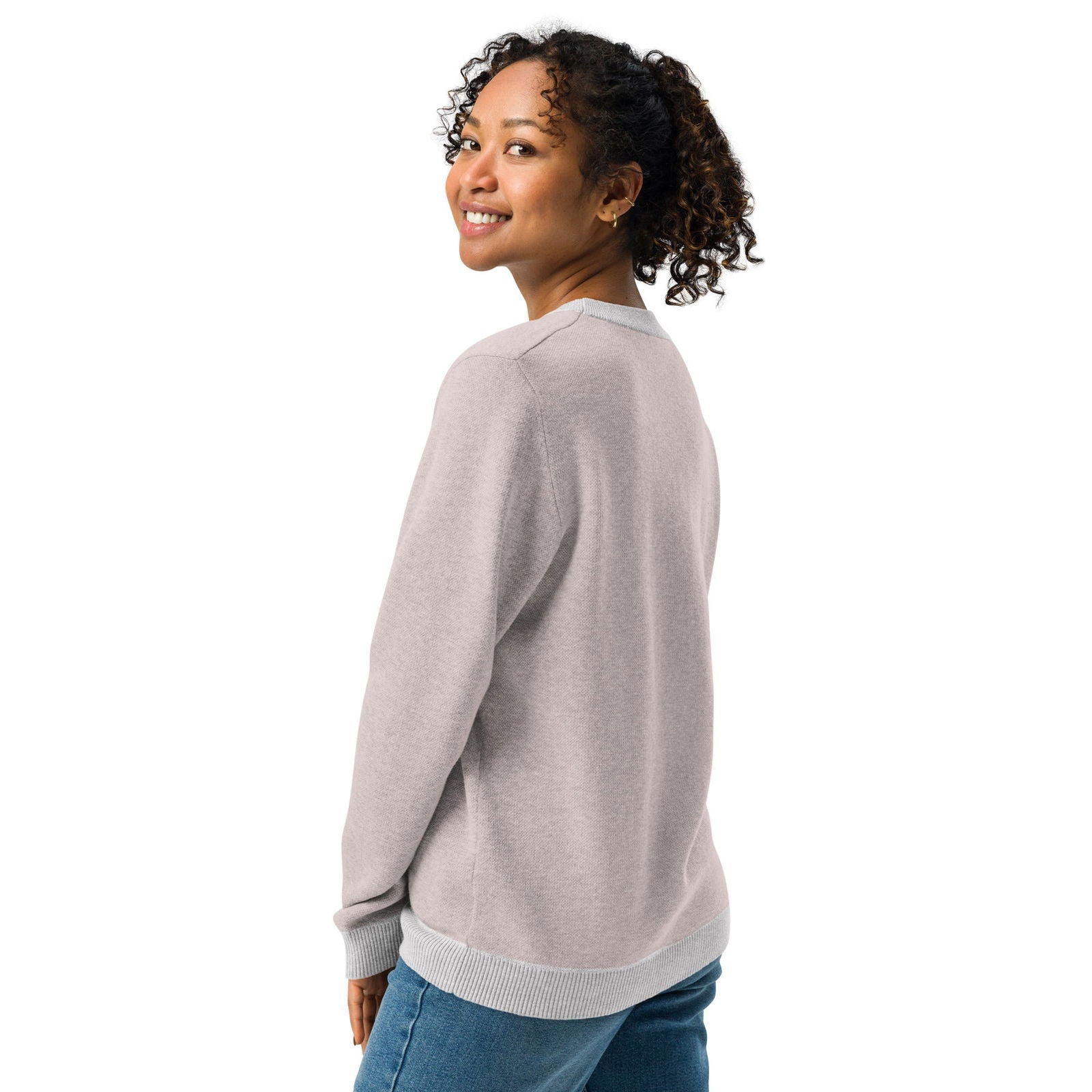 Love is Everything Knitted crew neck sweater - Purposeful Dreamer 