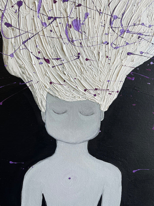 Meditate - Original Acrylic Painting - Purposeful Dreamer 