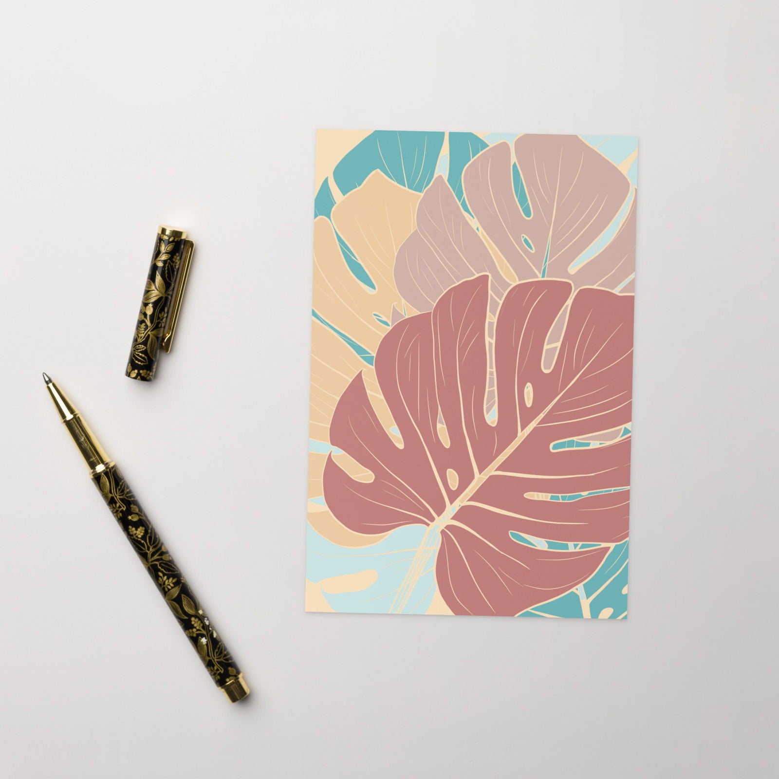 Purposeful Monstera Greeting Card - Purposeful Dreamer 