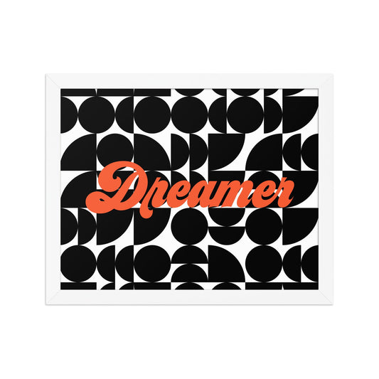Retro Dreamer Framed Wall Art Print - Purposeful Dreamer 