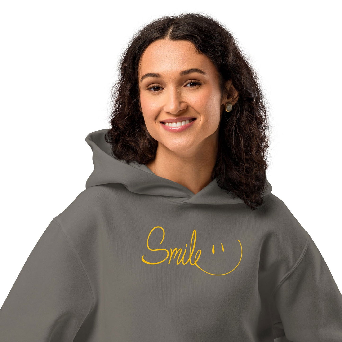 Smile Oversized heavyweight hoodie - Purposeful Dreamer 