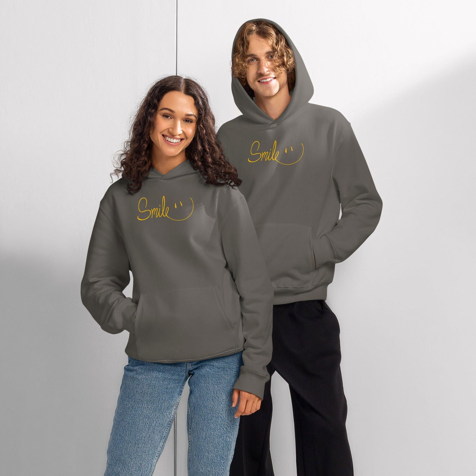 Smile Oversized heavyweight hoodie - Purposeful Dreamer 