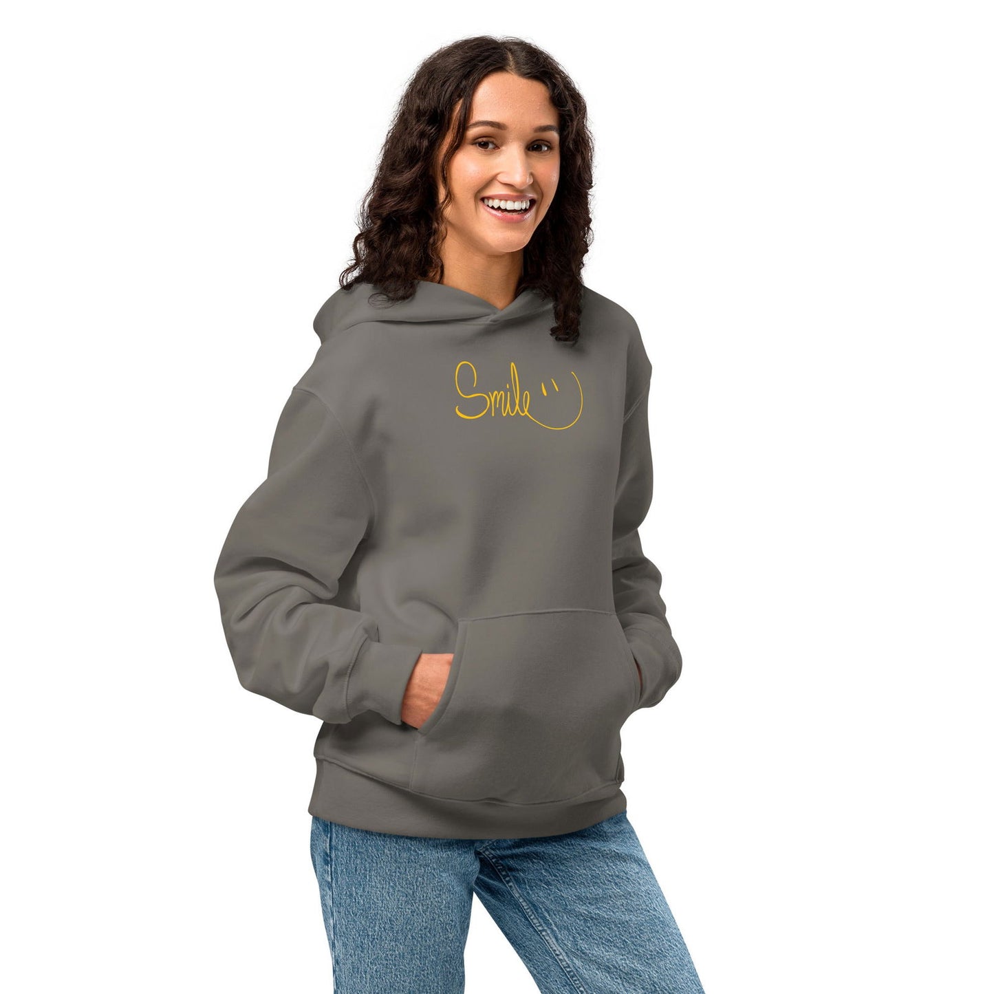 Smile Oversized heavyweight hoodie - Purposeful Dreamer 
