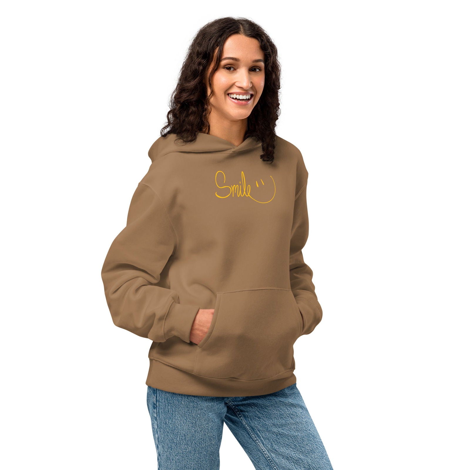 Smile Oversized heavyweight hoodie - Purposeful Dreamer 
