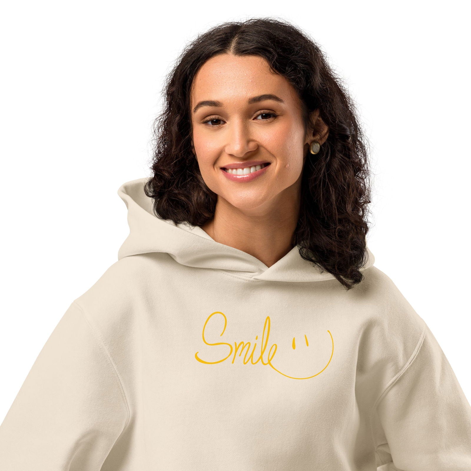 Smile Oversized heavyweight hoodie - Purposeful Dreamer 