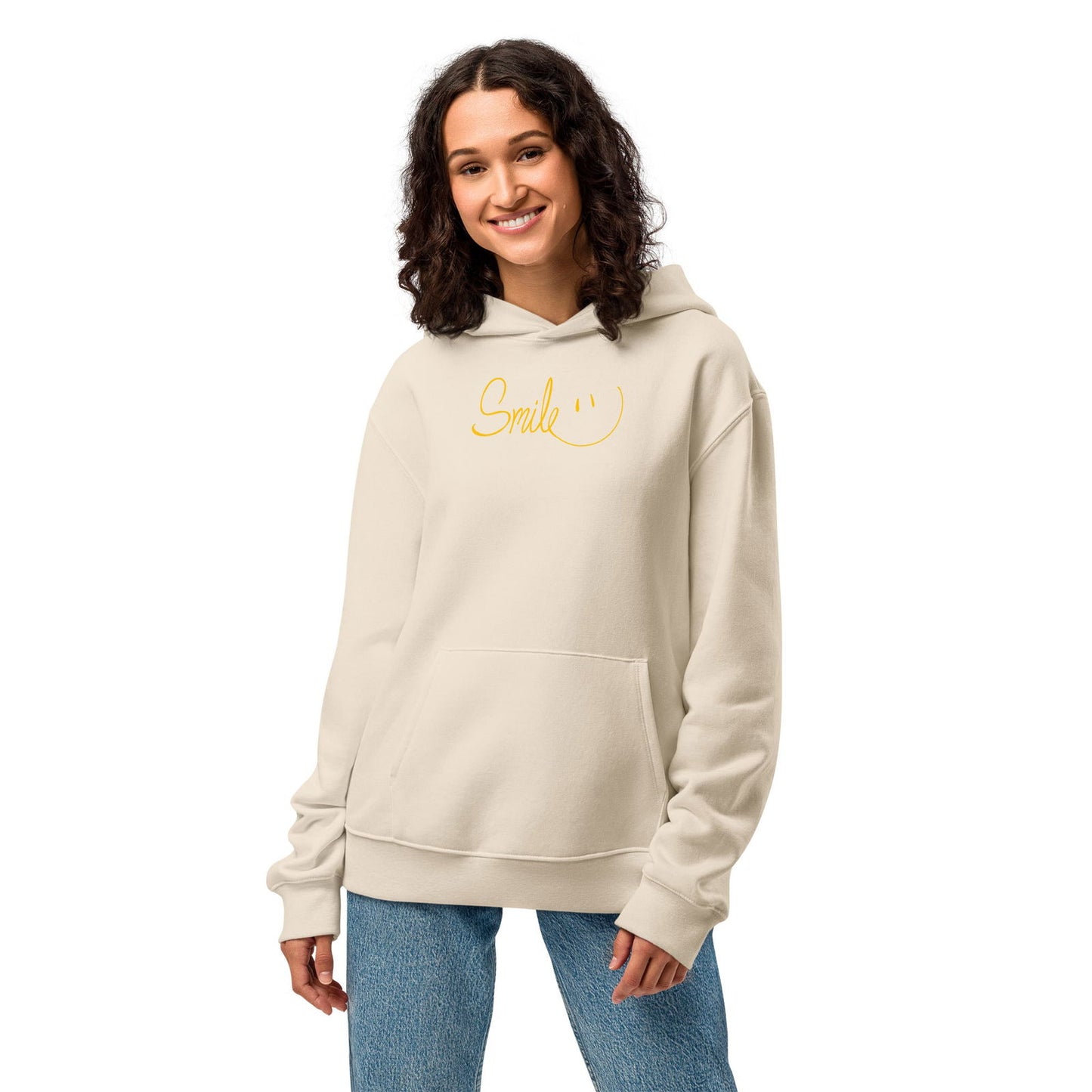 Smile Oversized heavyweight hoodie - Purposeful Dreamer 