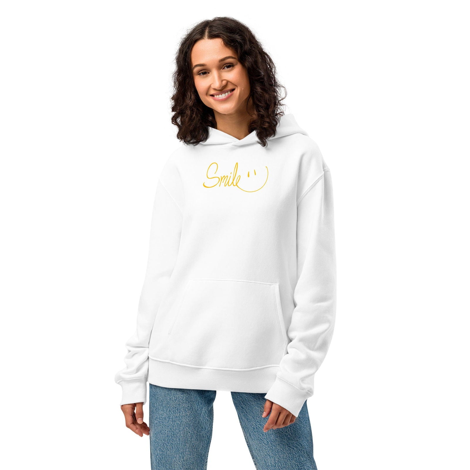 Smile Oversized heavyweight hoodie - Purposeful Dreamer 