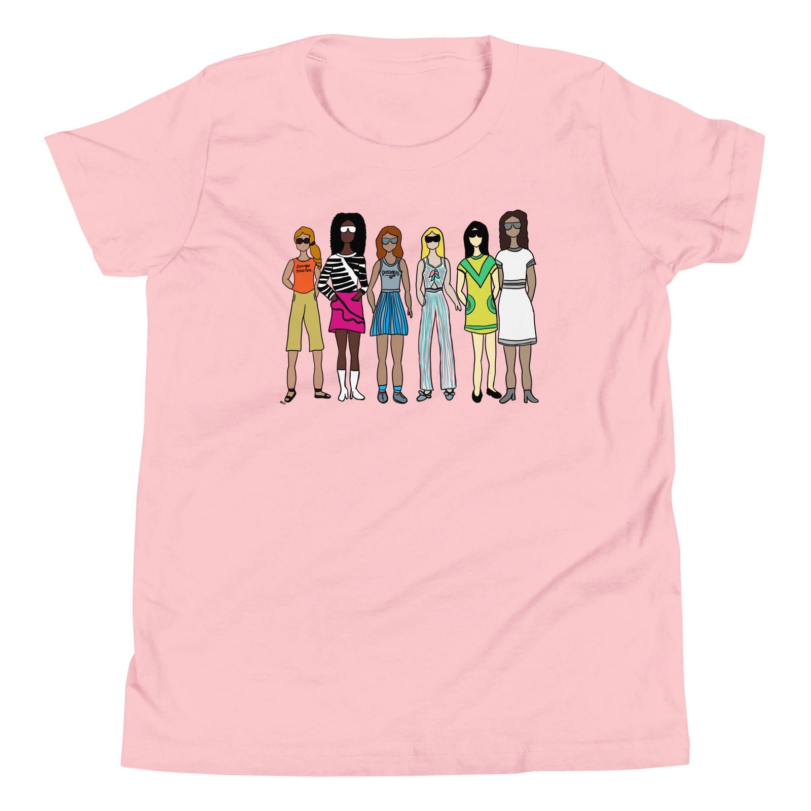 Stronger Together - A Woman Empowerment Relaxed Short Sleeve T-Shirt - Youth Version - Purposeful Dreamer 