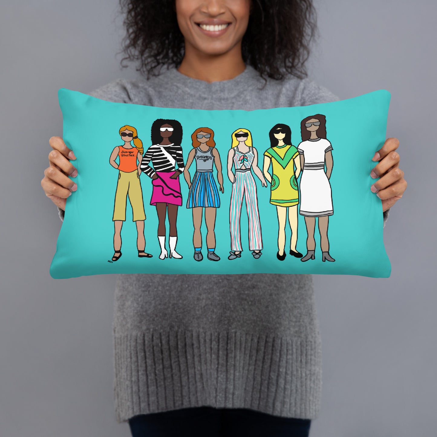 Stronger Together Throw Pillow – Purposeful Comfort with a Message