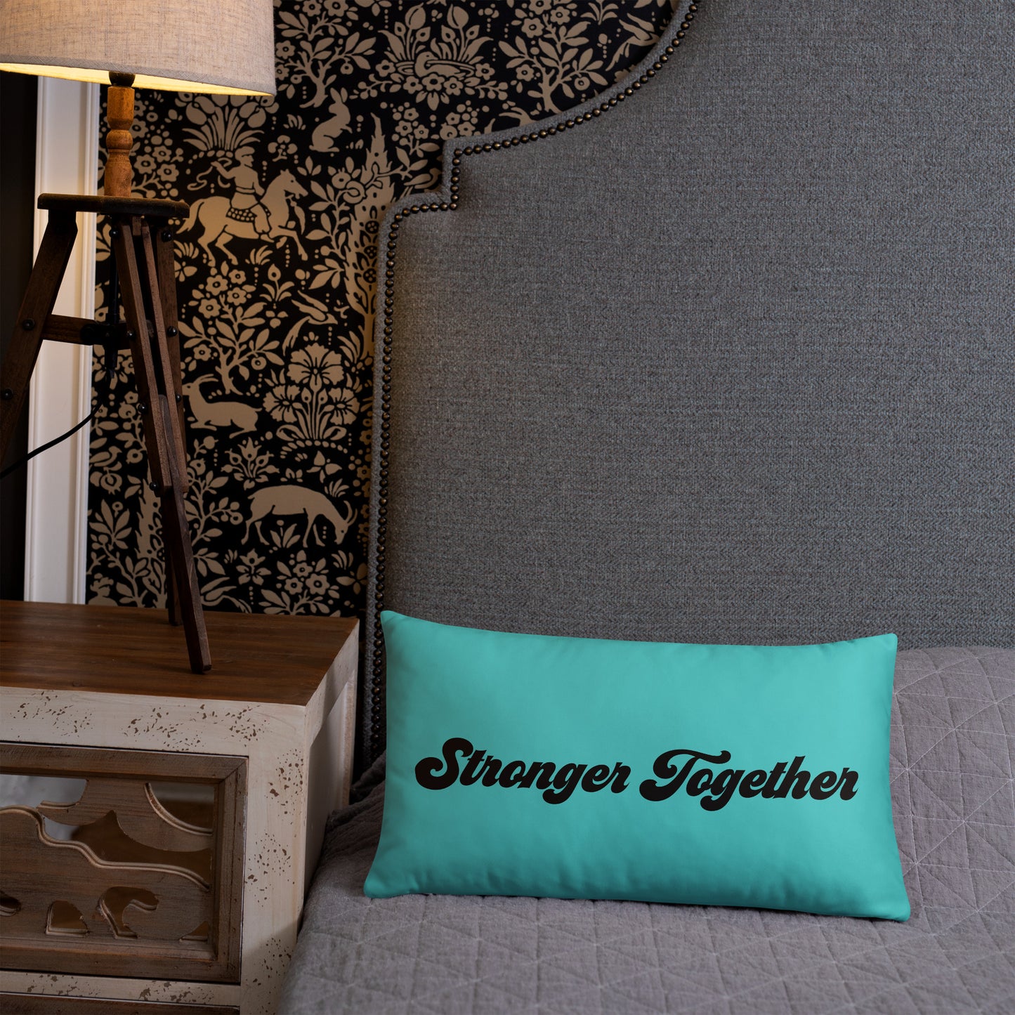 Stronger Together Throw Pillow – Purposeful Comfort with a Message