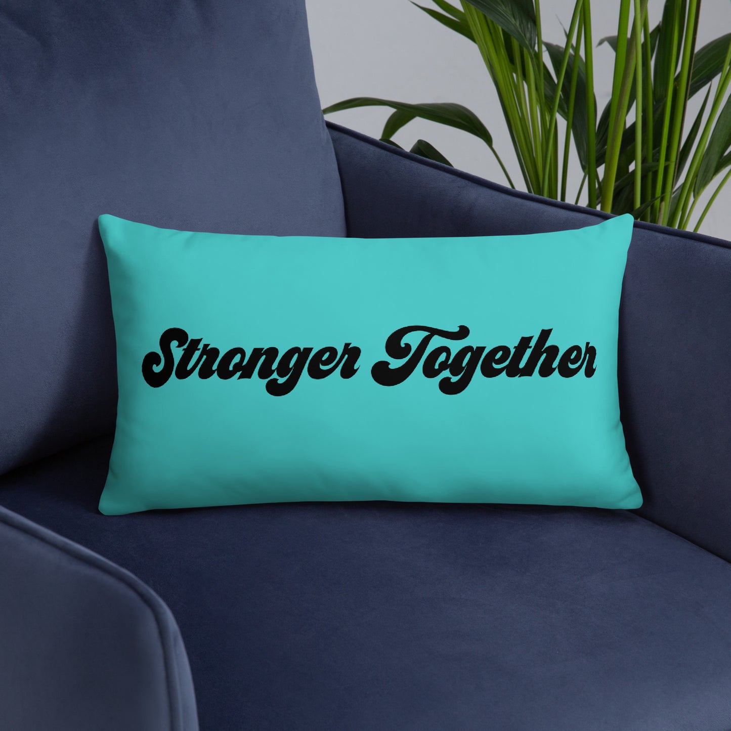 Stronger Together Throw Pillow – Purposeful Comfort with a Message