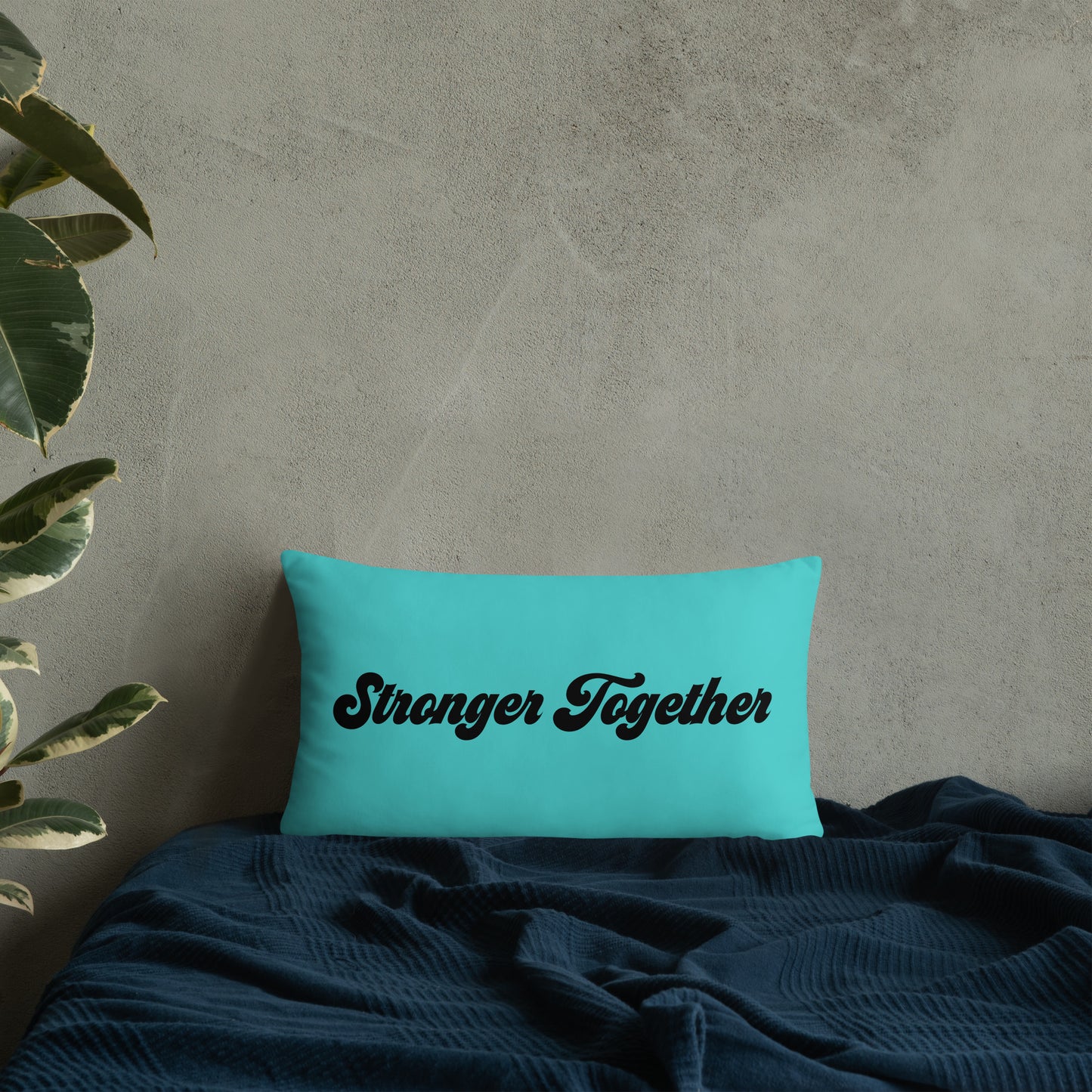 Stronger Together Throw Pillow – Purposeful Comfort with a Message