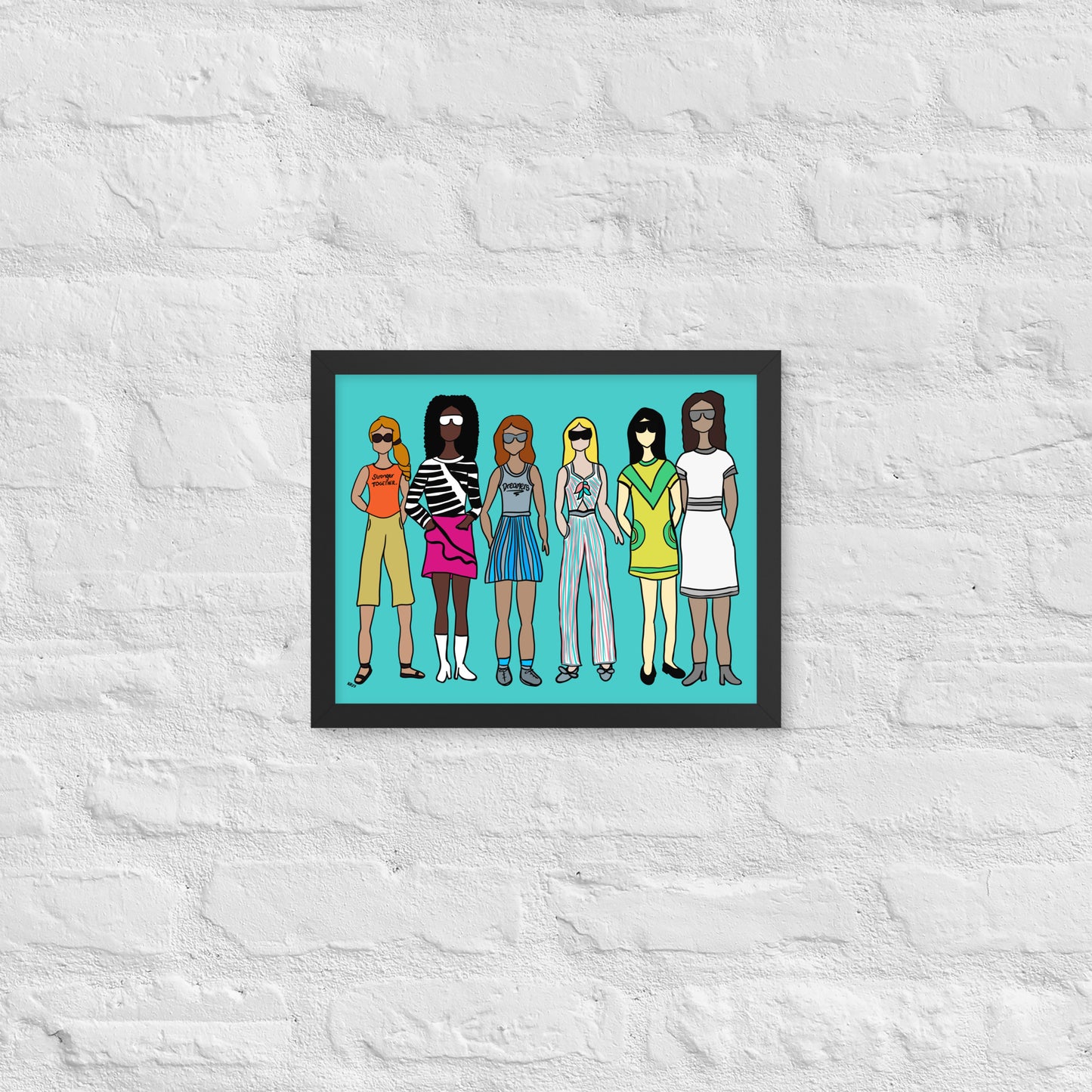 Stronger Together – Women's Empowerment Framed Wall Art Print