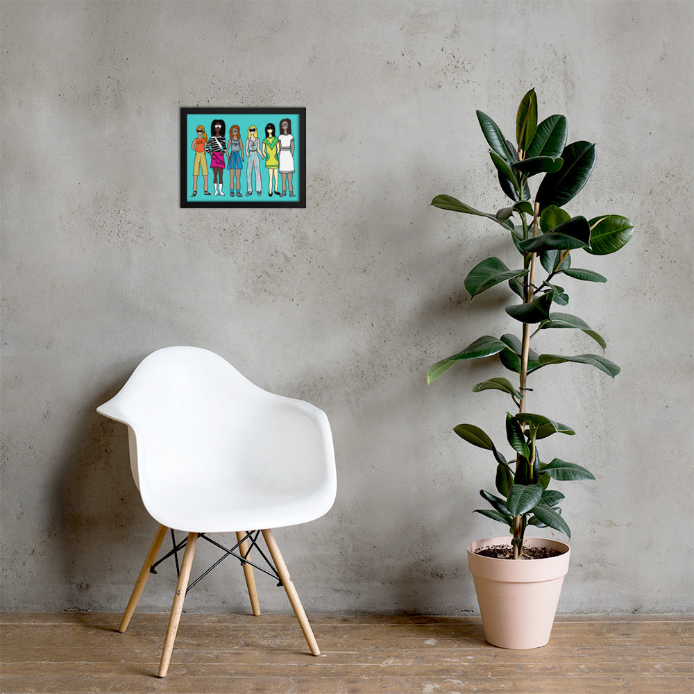 Stronger Together – Women's Empowerment Framed Wall Art Print