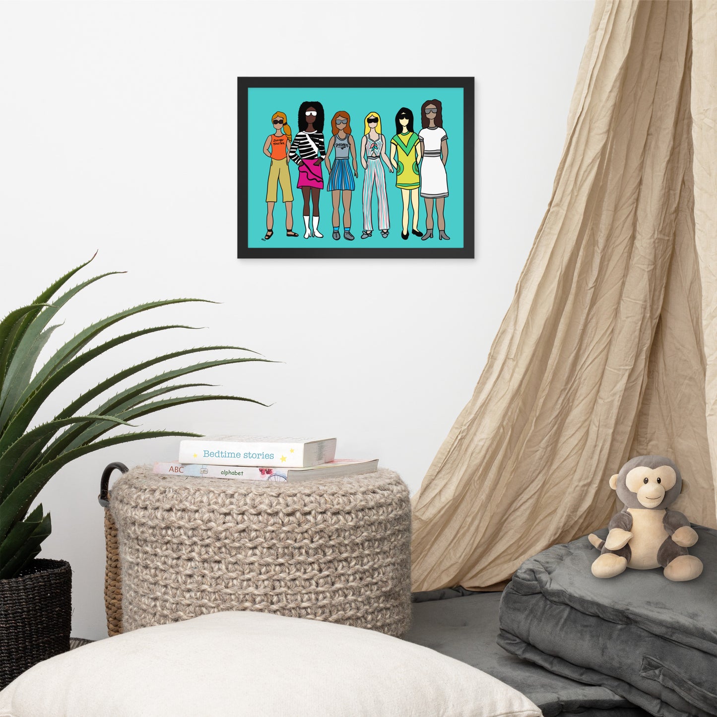 Stronger Together – Women's Empowerment Framed Wall Art Print