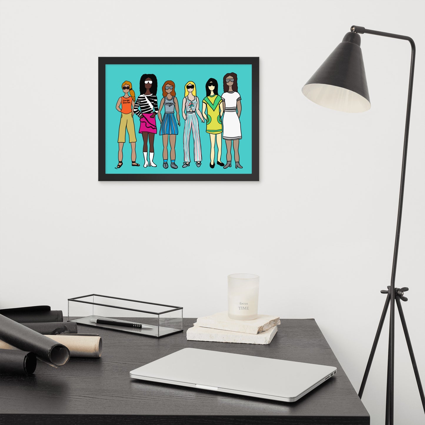 Stronger Together – Women's Empowerment Framed Wall Art Print
