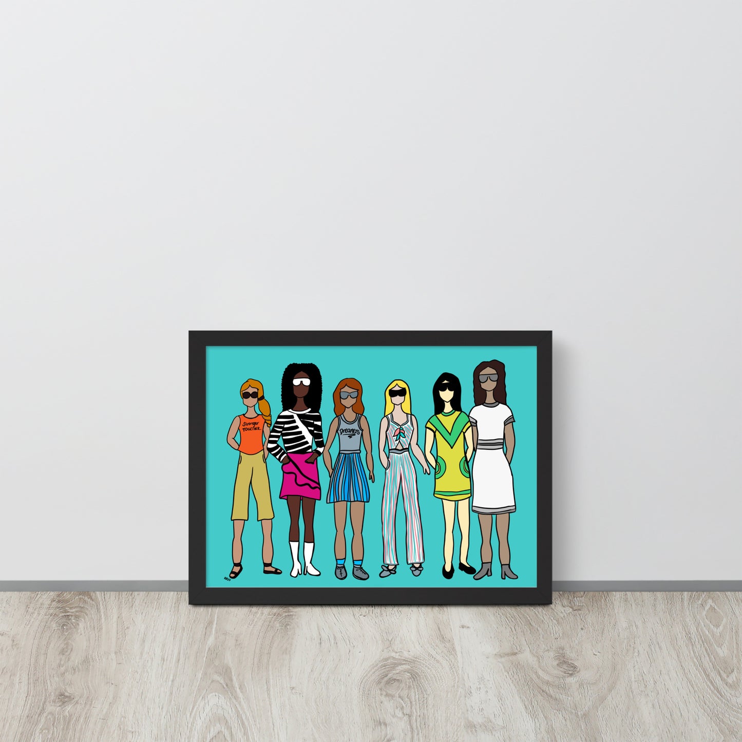 Stronger Together – Women's Empowerment Framed Wall Art Print