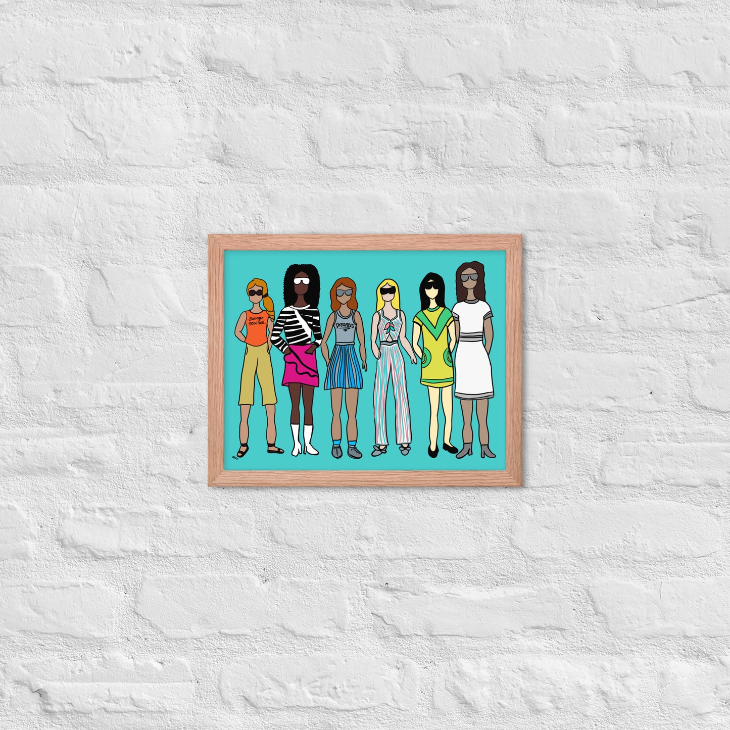 Stronger Together – Women's Empowerment Framed Wall Art Print