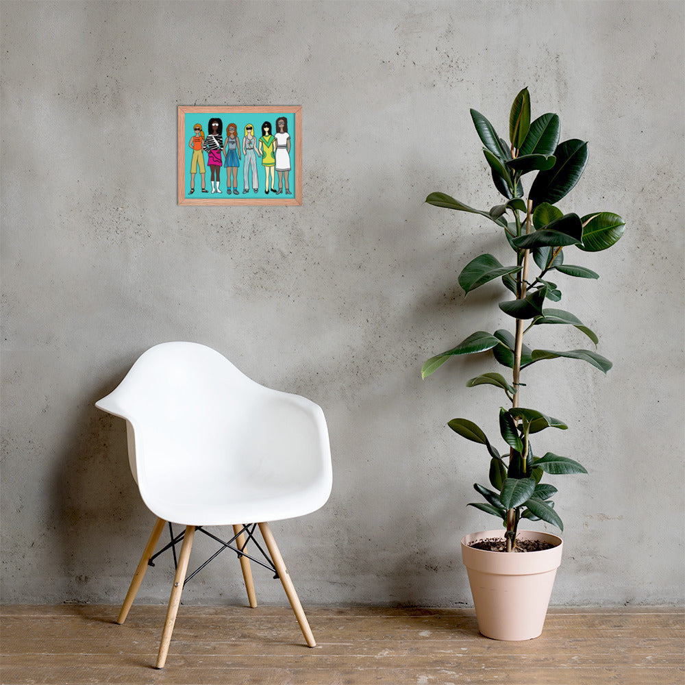Stronger Together – Women's Empowerment Framed Wall Art Print