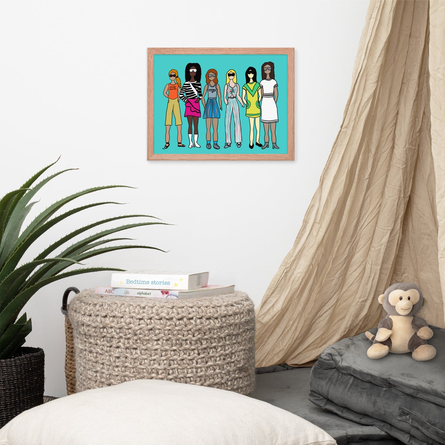 Stronger Together – Women's Empowerment Framed Wall Art Print