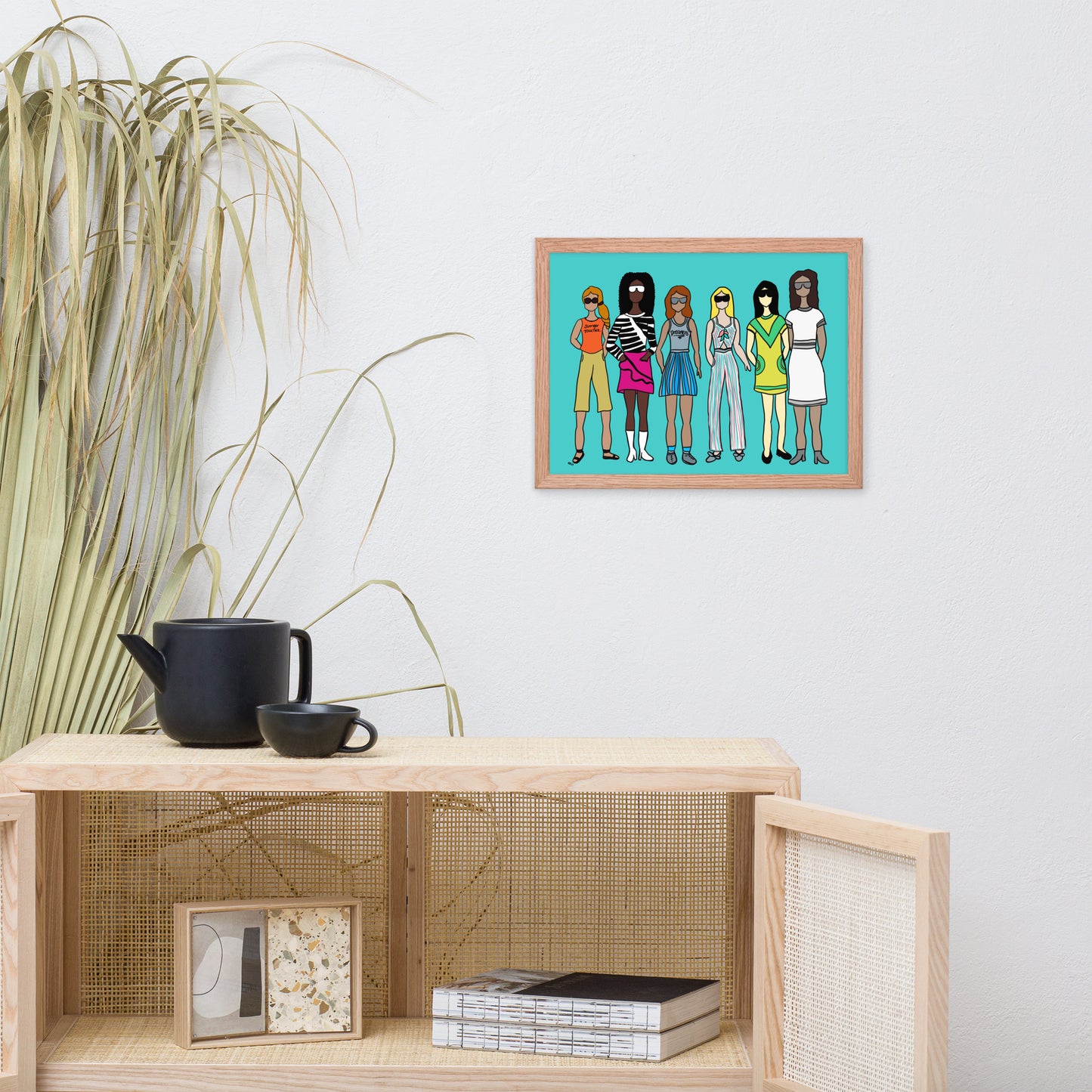 Stronger Together – Women's Empowerment Framed Wall Art Print