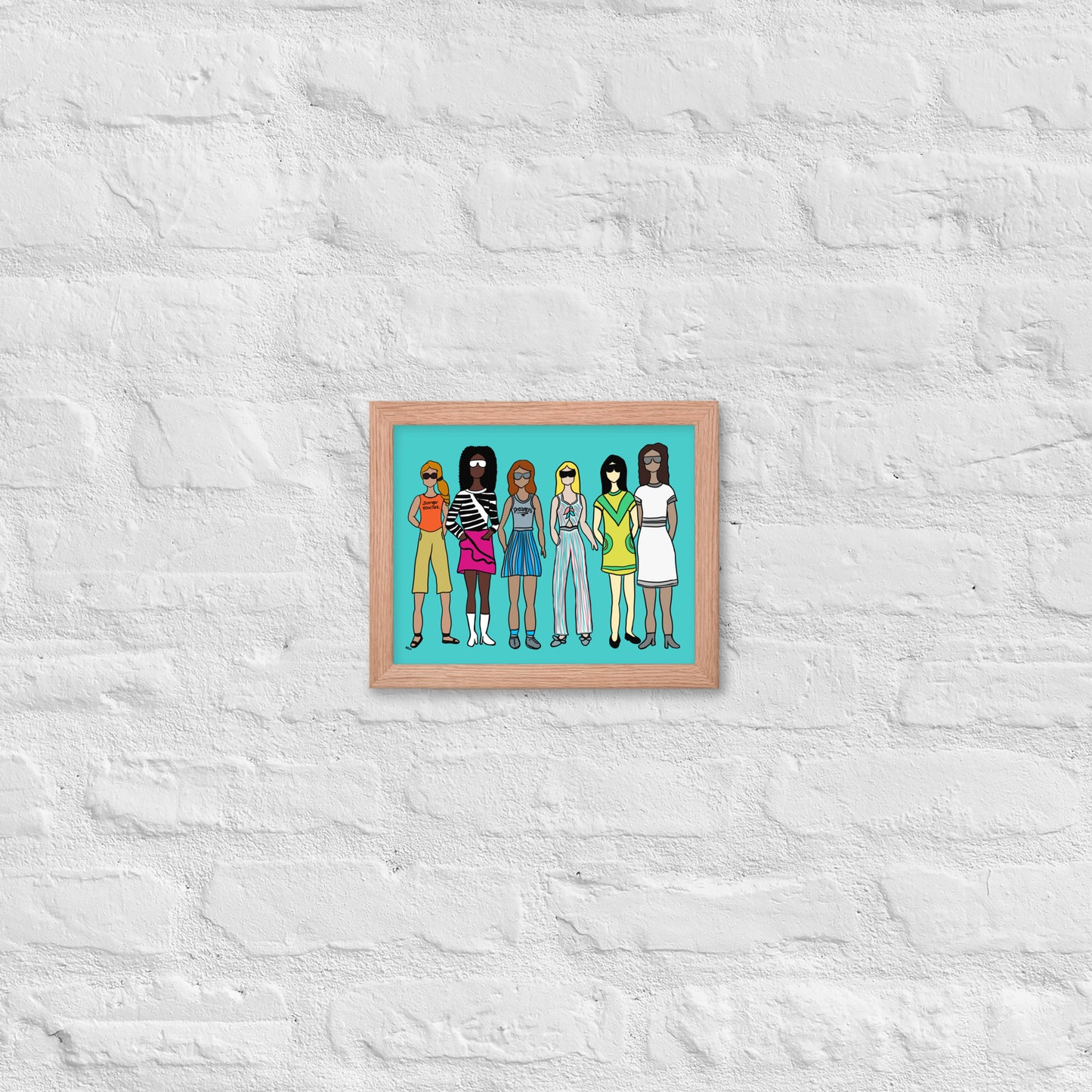 Stronger Together – Women's Empowerment Framed Wall Art Print