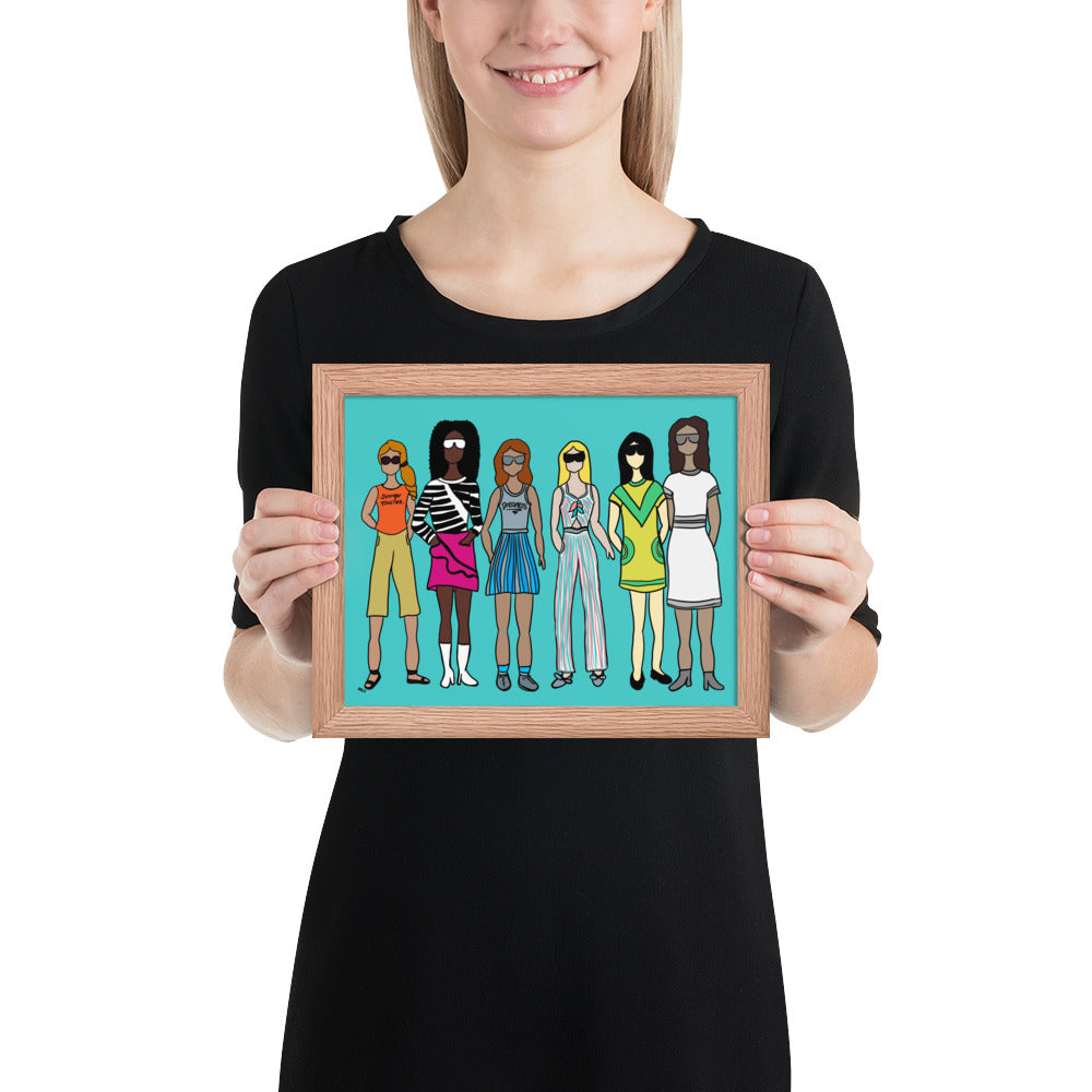 Stronger Together – Women's Empowerment Framed Wall Art Print