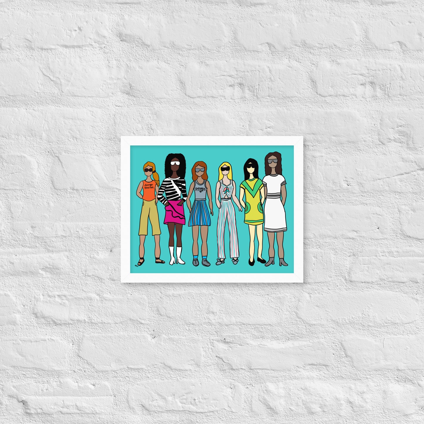Stronger Together – Women's Empowerment Framed Wall Art Print